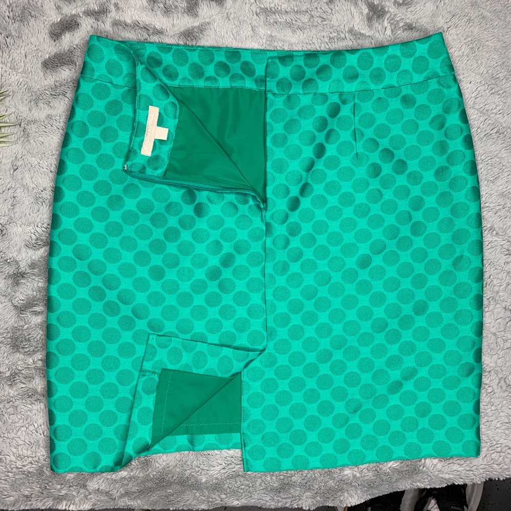 Banan Republic Green Polka Dot Pencil Skirt - Picture 6 of 7